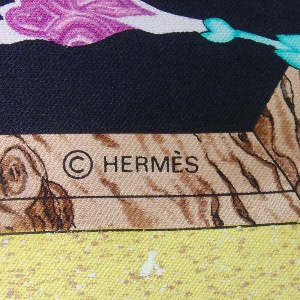 534181AL (S2) Hermes Scarf Carre 90 Pierres d' Orient et d' Occident Multicolor Silk