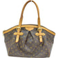 072411AL (S6) Louis Vuitton Tote Bag Tivoli GM Brown Monogram