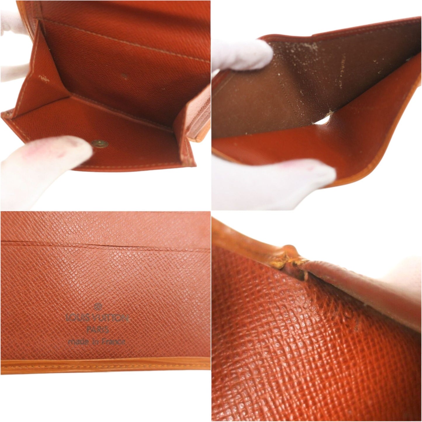 933169Z (S2) Louis Vuitton Wallet Brown Epi Leather