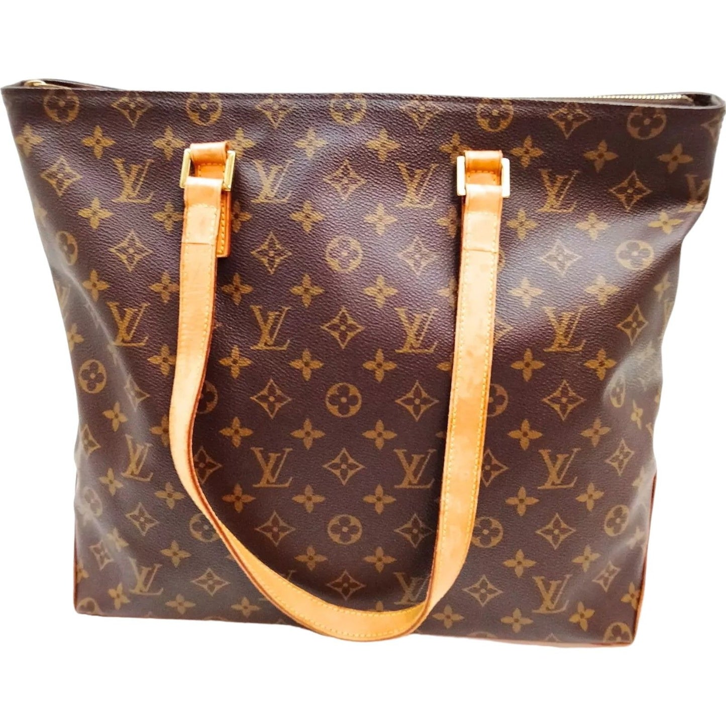 905430AL (S6) Louis Vuitton Shoulder Bag Cabas Piano Brown Monogram