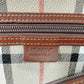 230438W (S6) Burberry Travel Bag Brown PVC