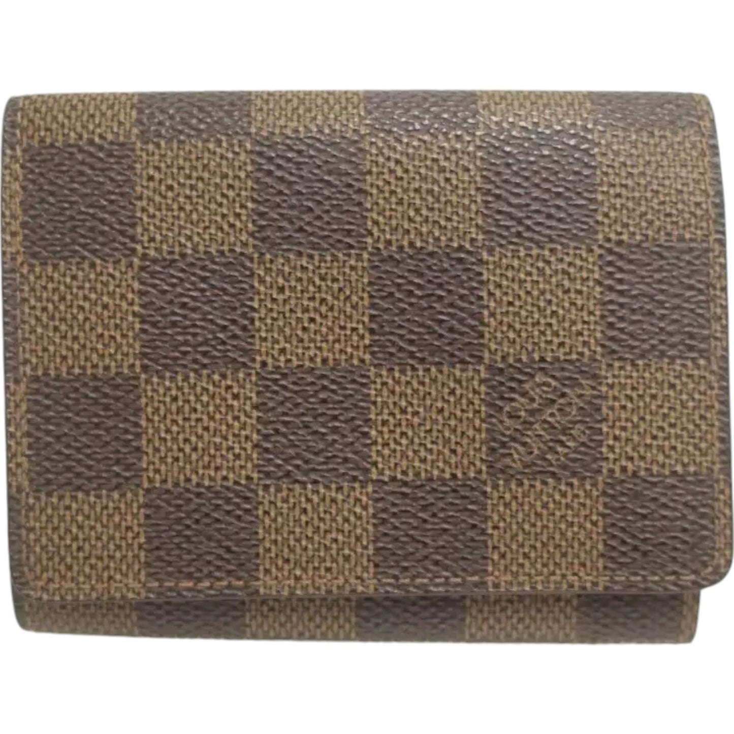 134216AP (G3) Louis Vuitton Wallet Card Case Brown Damier Ebene