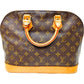 602418AL (S6) Louis Vuitton Satchel Bag Alma Brown Monogram