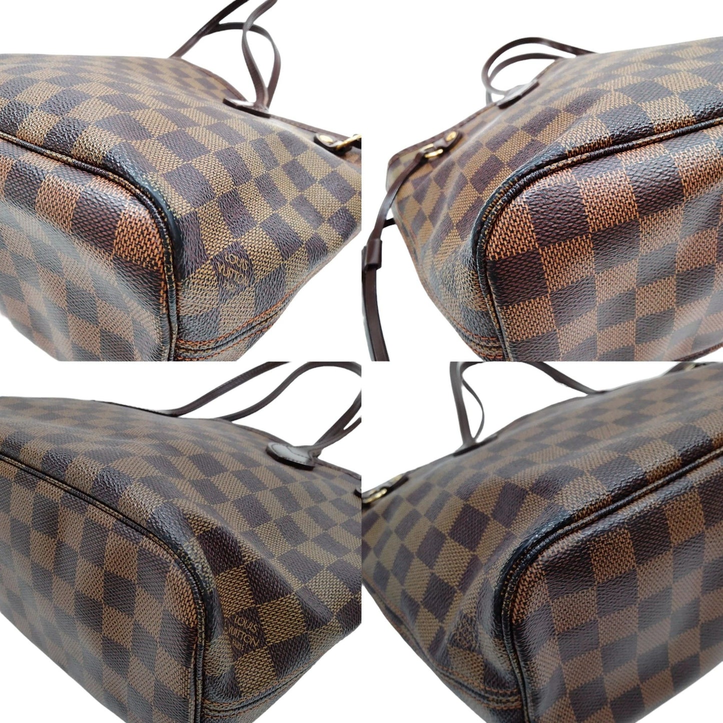 497509AL (S6) Louis Vuitton Tote Bag Neverfull PM Brown Damier