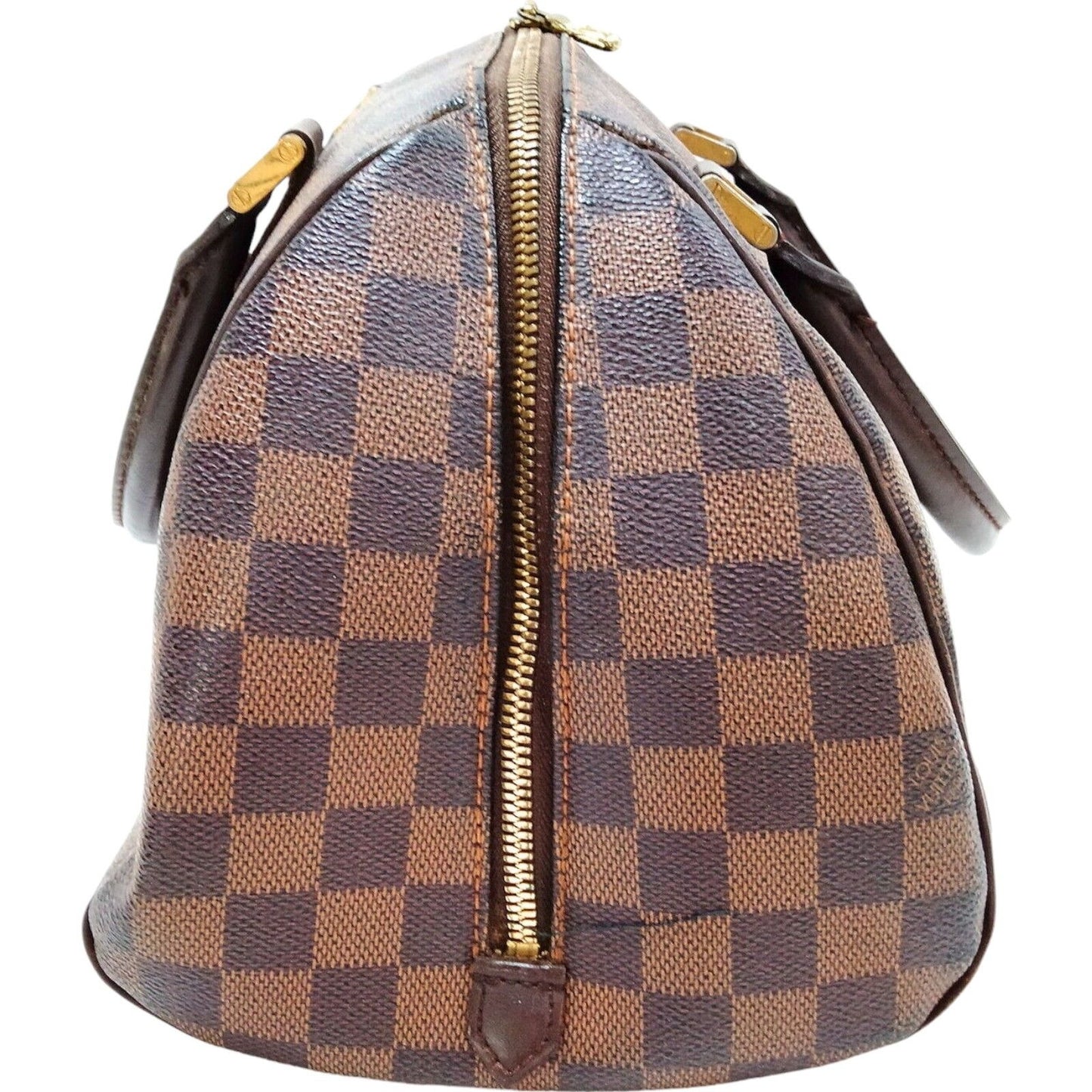 232526W (S6) Louis Vuitton Hand Bag Rivela Brown Damier