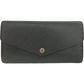 554279AL (C4) Louis Vuitton Wallet Long Black Epi Leather