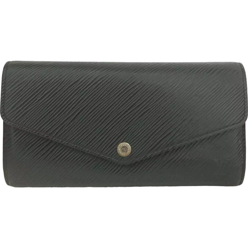 554279AL (C4) Louis Vuitton Wallet Long Black Epi Leather