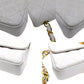 9191605AK (S6) Chanel Crossbody Bag Matelasse White Lambskin