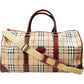 230438W (S6) Burberry Travel Bag Brown PVC