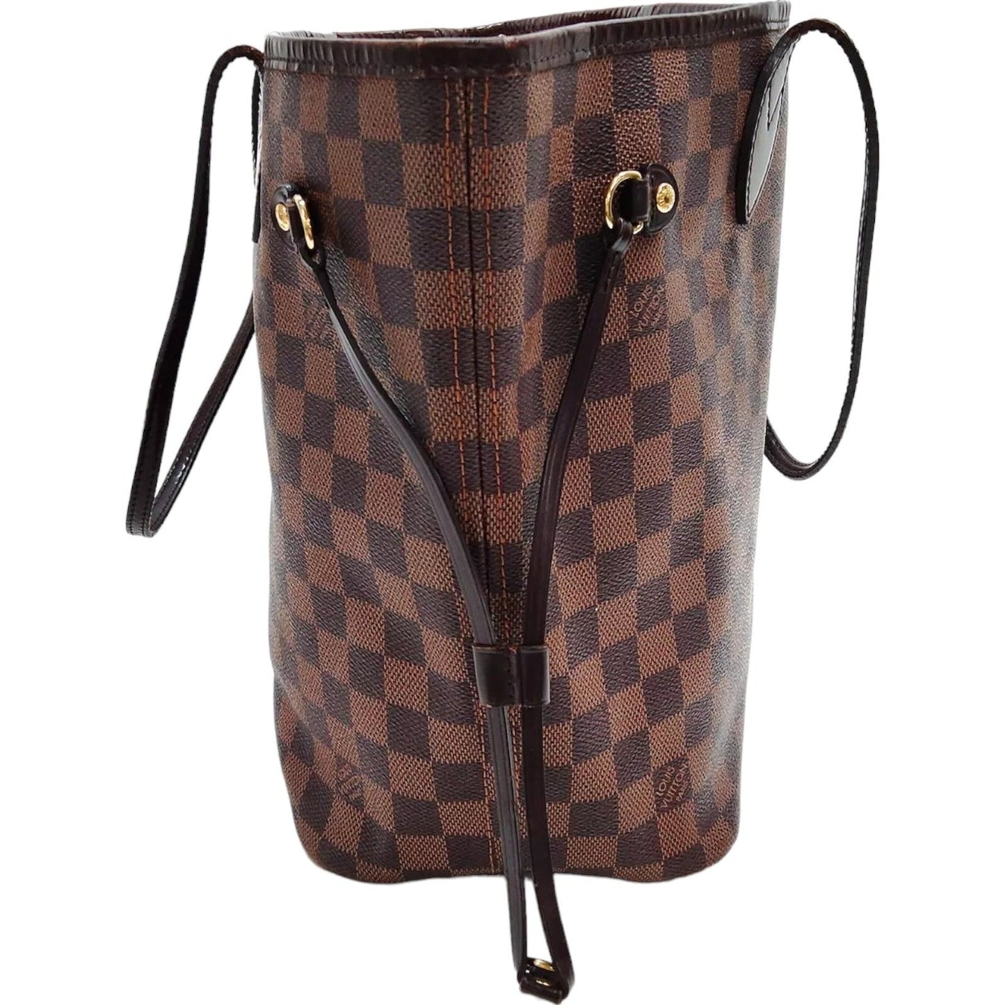 510524AL (S6) Louis Vuitton Tote Bag Neverfull MM Brown Damier