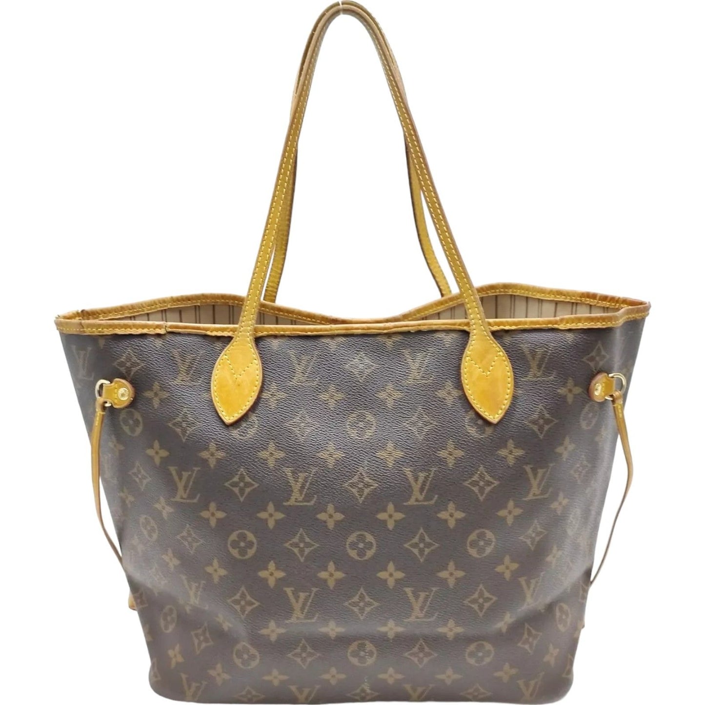 922495AL (S6) Louis Vuitton Tote Bag Neverfull MM Brown Monogram