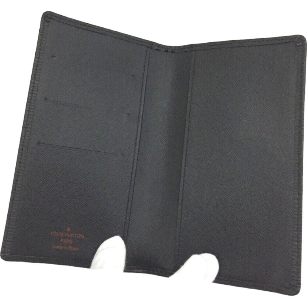 378167W (V2) Louis Vuitton Notebook Cover Agenda Black Epi Leather