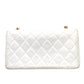 9191605AK (S6) Chanel Crossbody Bag Matelasse White Lambskin