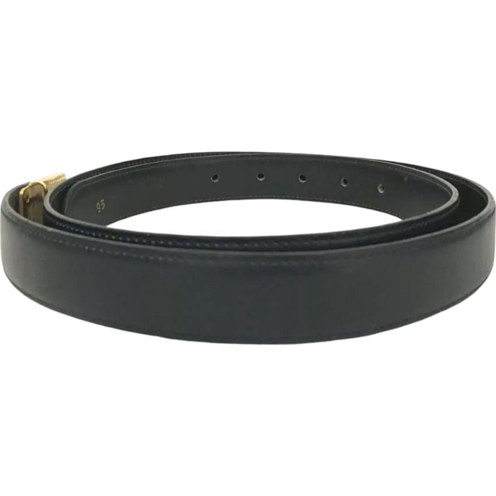 638166AT (S1) Celine Belt 95cm Mens Black Leather