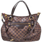 113789AU (S6) Louis Vuitton Crossbody Bag Evora MM Brown Damier