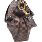 113789AU (S6) Louis Vuitton Crossbody Bag Evora MM Brown Damier