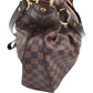 113789AU (S6) Louis Vuitton Crossbody Bag Evora MM Brown Damier