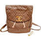 2831745AU (EH) Chanel Backpack Bag Brown Leather w/Bracelet