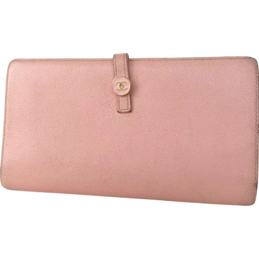 916188AS (S2) Chanel Coco Wallet Long Pink Leather