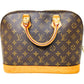 618395AL (S6) Louis Vuitton Satchel Bag Alma Brown Monogram