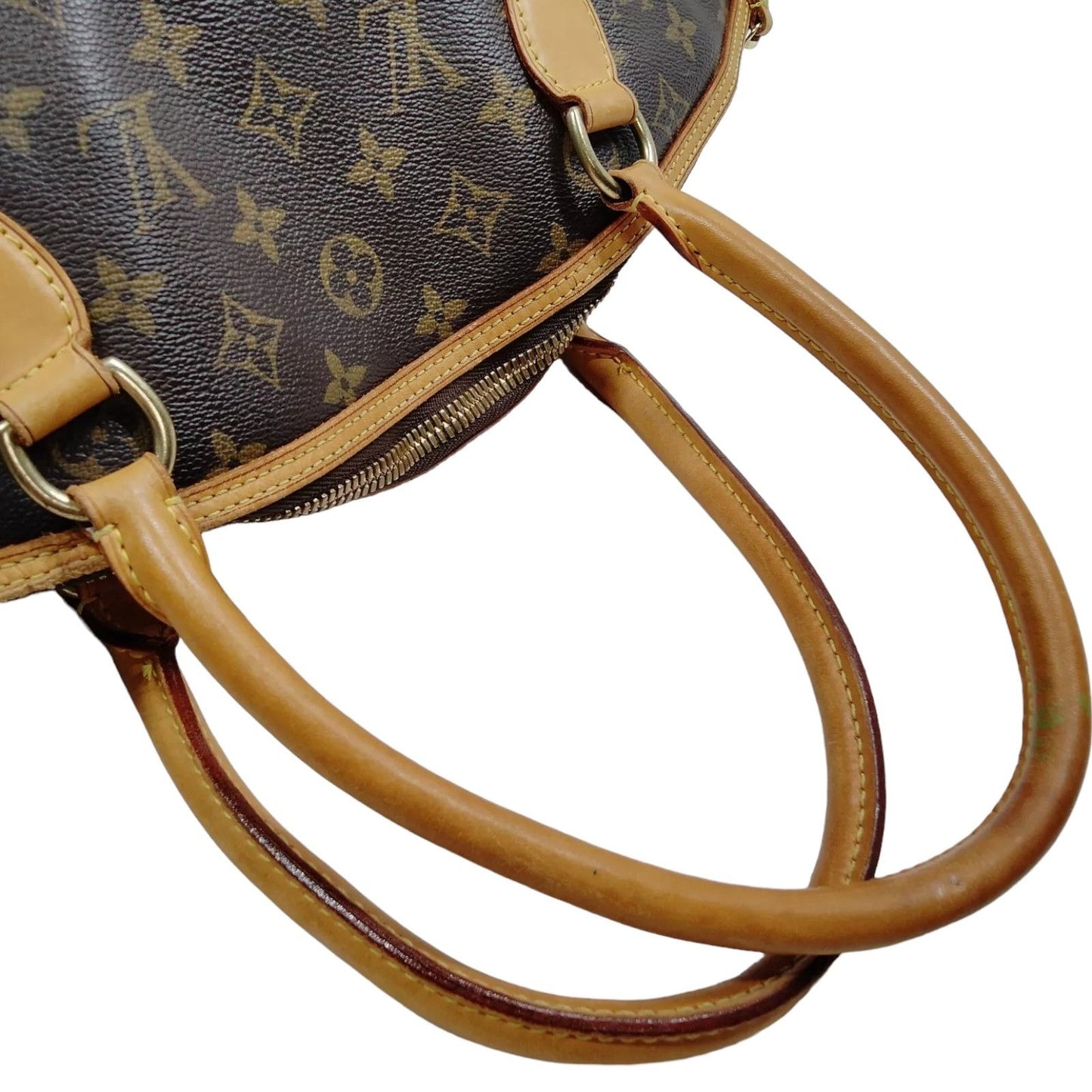 387410AL (S6) Louis Vuitton Hand Bag Lockit Horizontal Brown Monogram