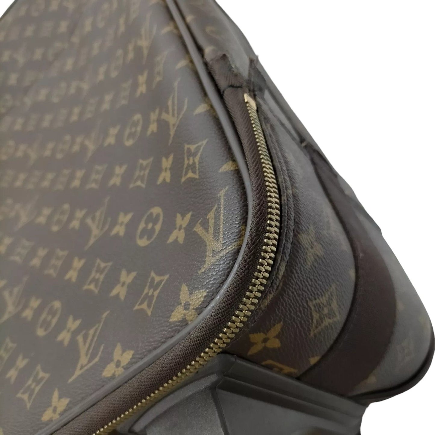 819690AL (S6) Louis Vuitton Cary Case Pegas 55 Brown Monogram