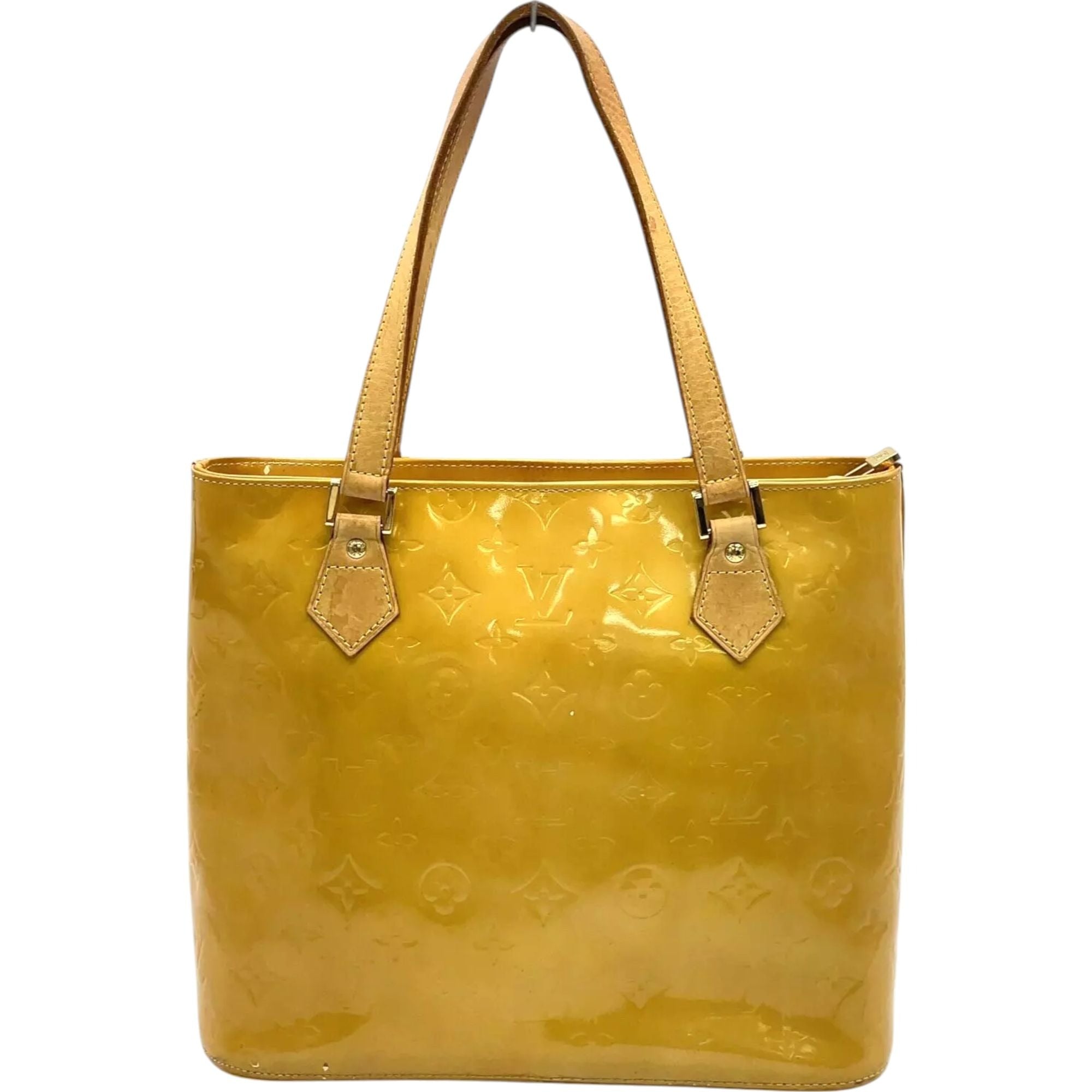 495206AY (L2) Louis Vuitton Shoulder Bag Houston Yellow Monogram Vernis