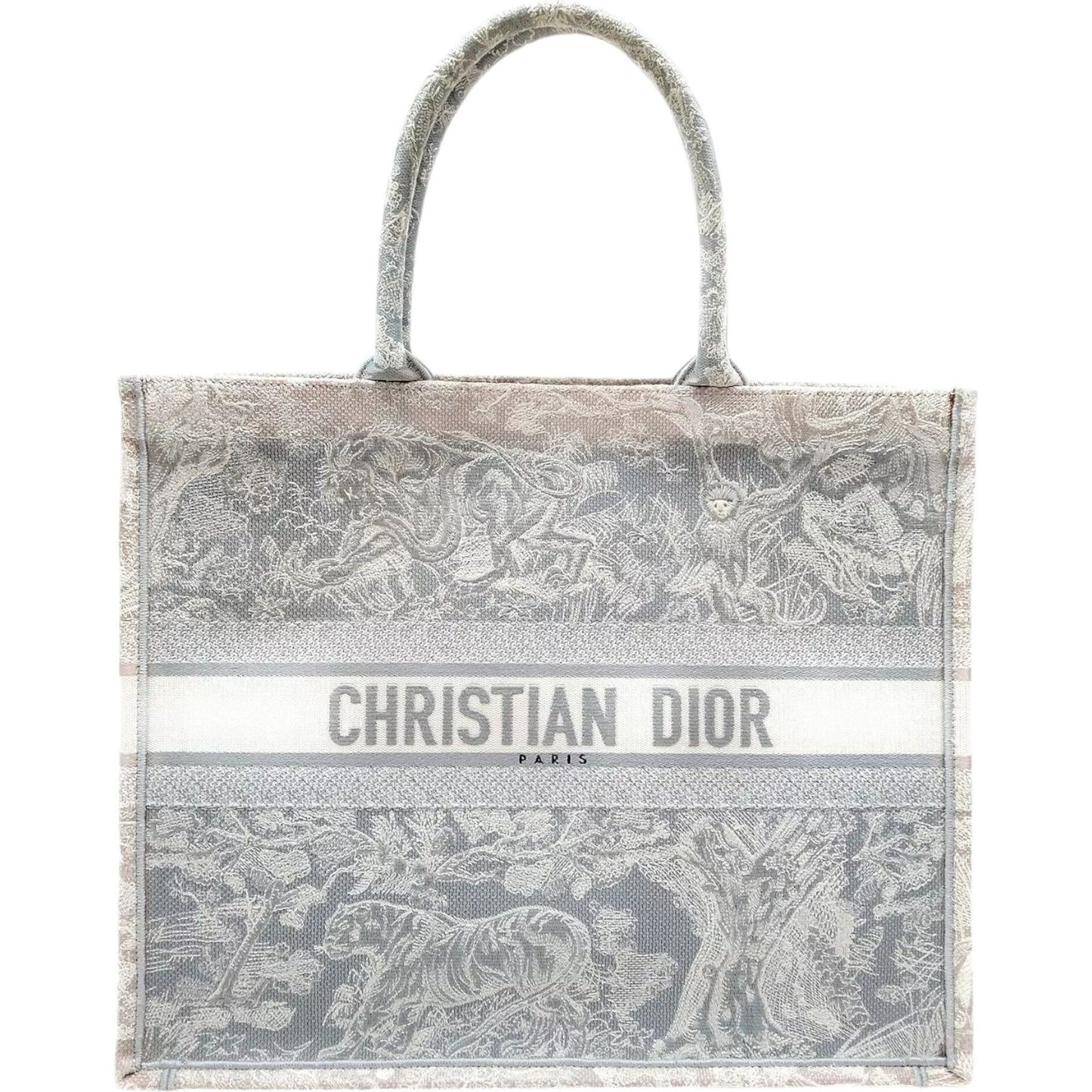 831870AR (X6) Christian Dior Tote Bag Gray Canvas