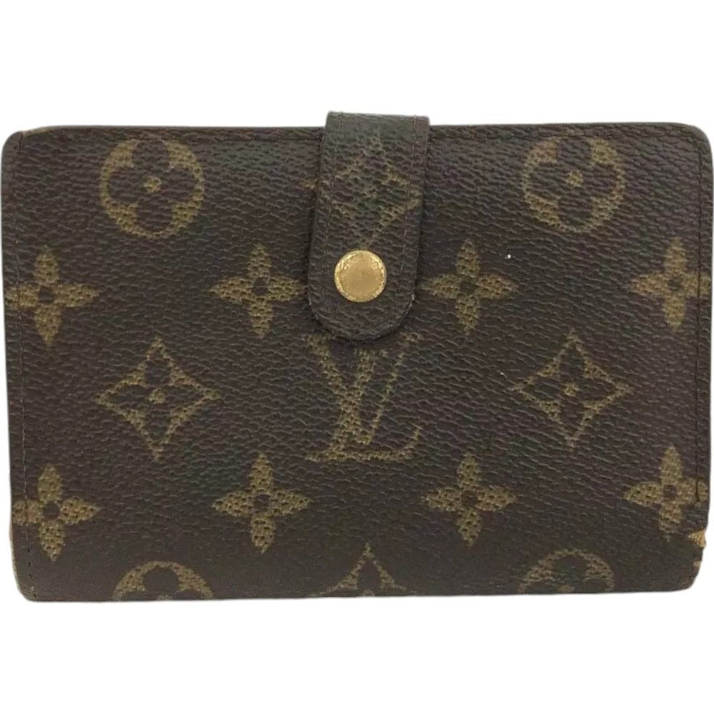 142153AT (E1) Louis Vuitton Wallet Porte Monnaie Billets Brown Monogram