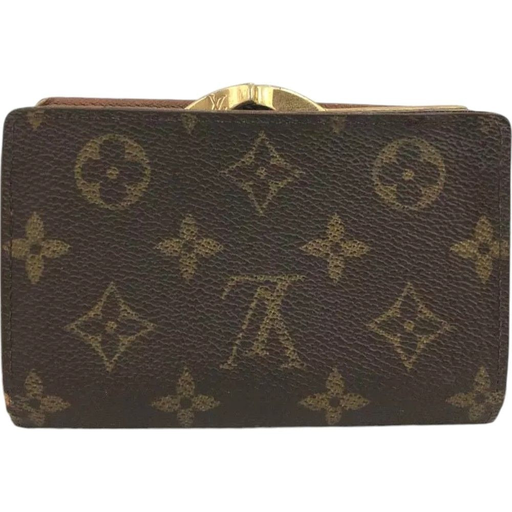 142153AT (E1) Louis Vuitton Wallet Porte Monnaie Billets Brown Monogram