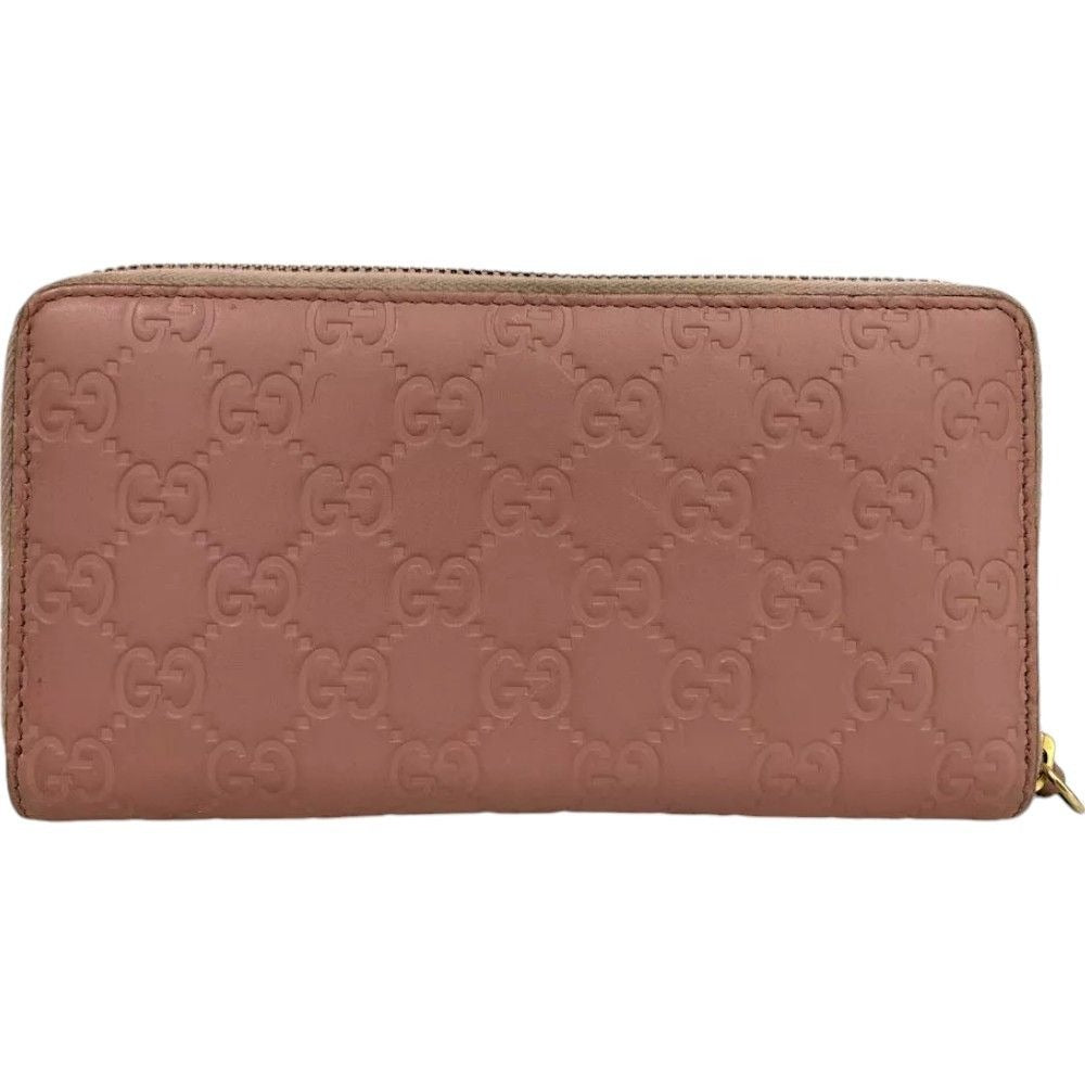 032200AW (X2) Gucci Wallet Long GG Logo Pink PVC