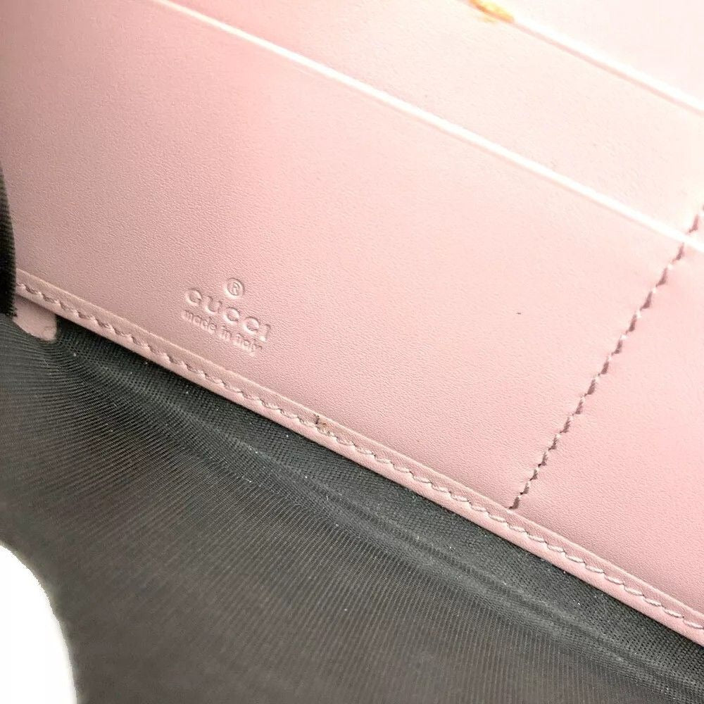 032200AW (X2) Gucci Wallet Long GG Logo Pink PVC