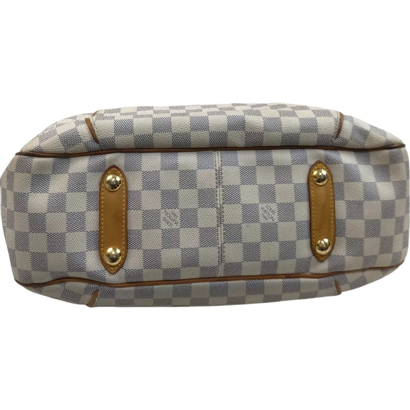 038554AW (X6) Louis Vuitton Shoulder Bag Galliera PM White Damier Azur