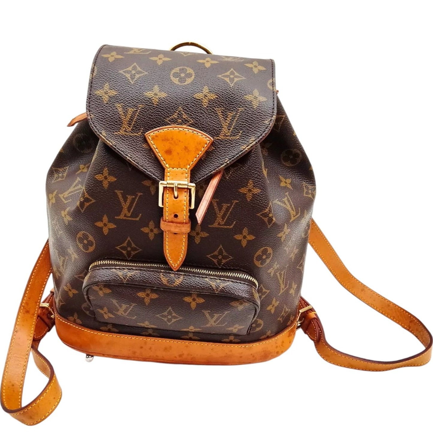 068464AL (S6) Louis Vuitton BackPack Bag Montsouris MM Brown Monogram