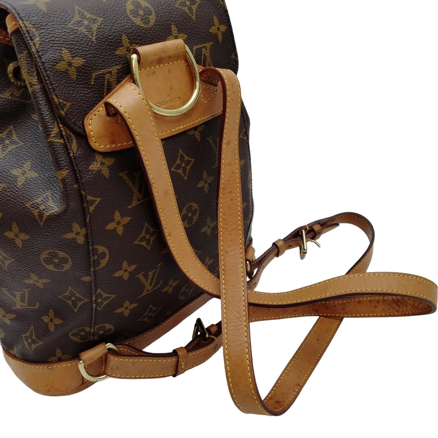 068464AL (S6) Louis Vuitton BackPack Bag Montsouris MM Brown Monogram