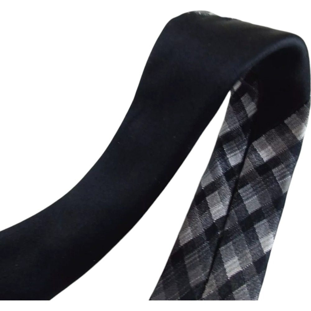 988136AP (S6) Louis Vuitton Tie Black Silk