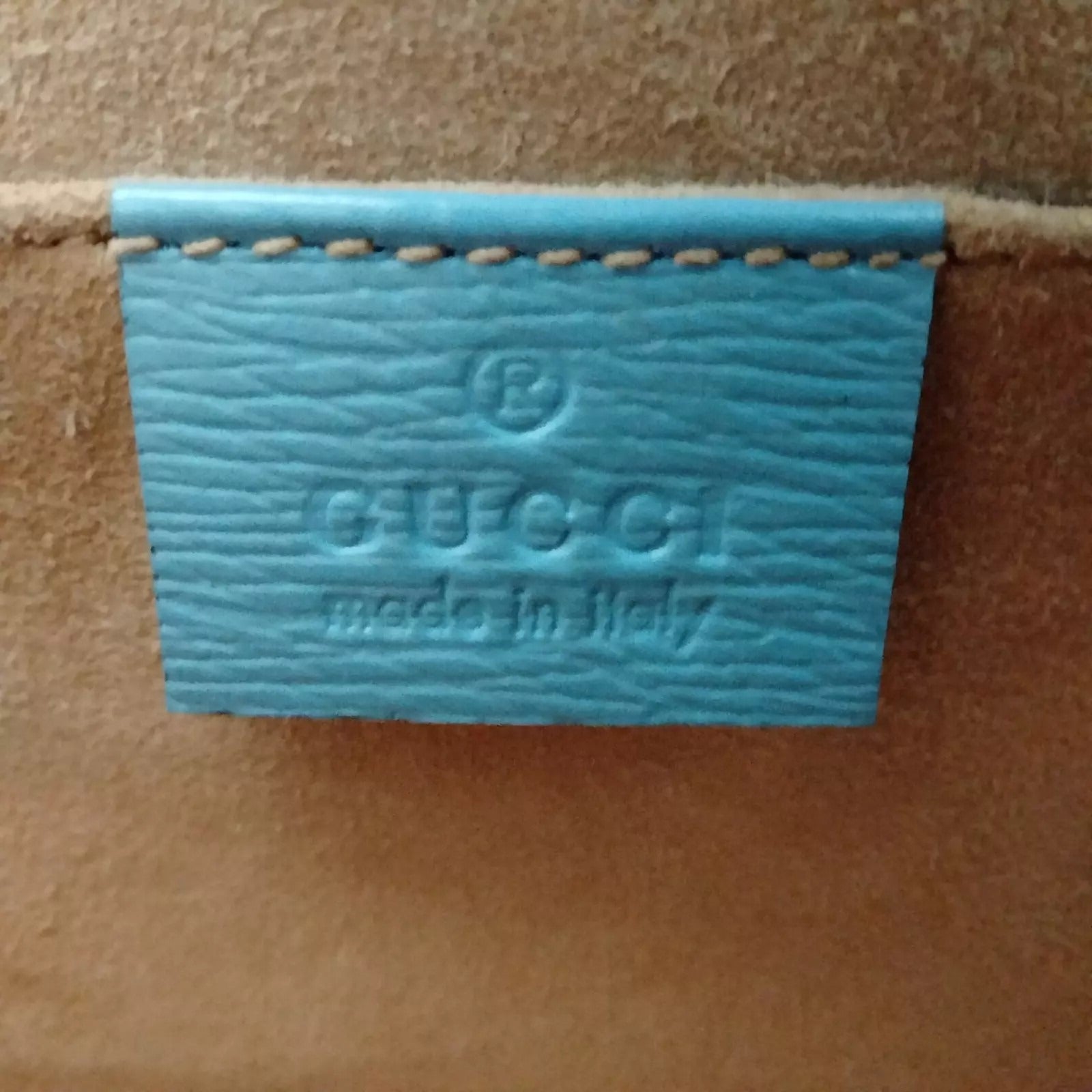 505855BB (X6) Gucci Shoulder Bag Blue PVC