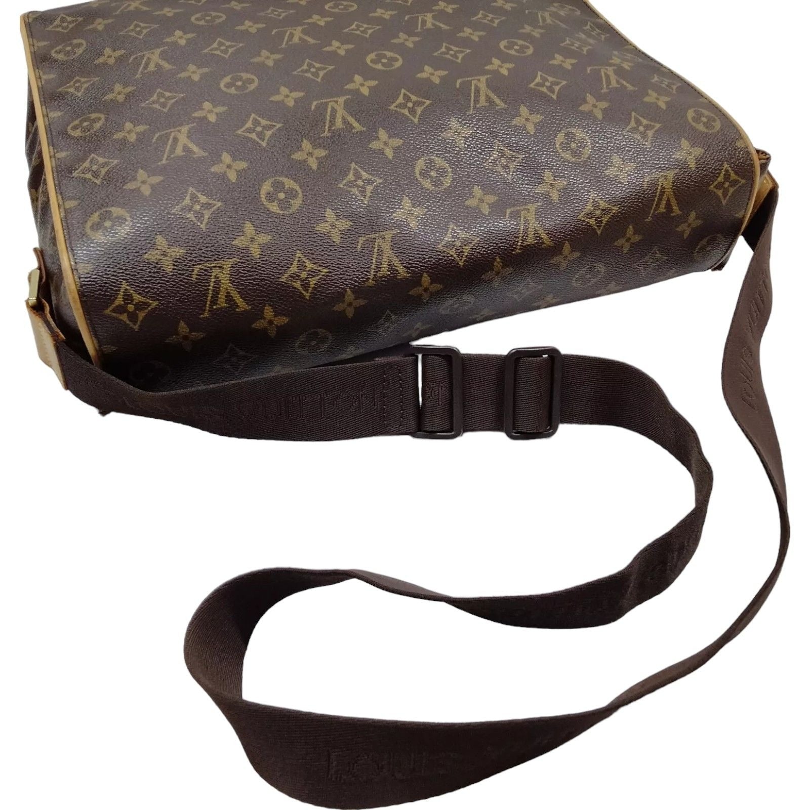 161427AO (S6) Louis Vuitton Crossbody Bag Abbess Brown Monogram