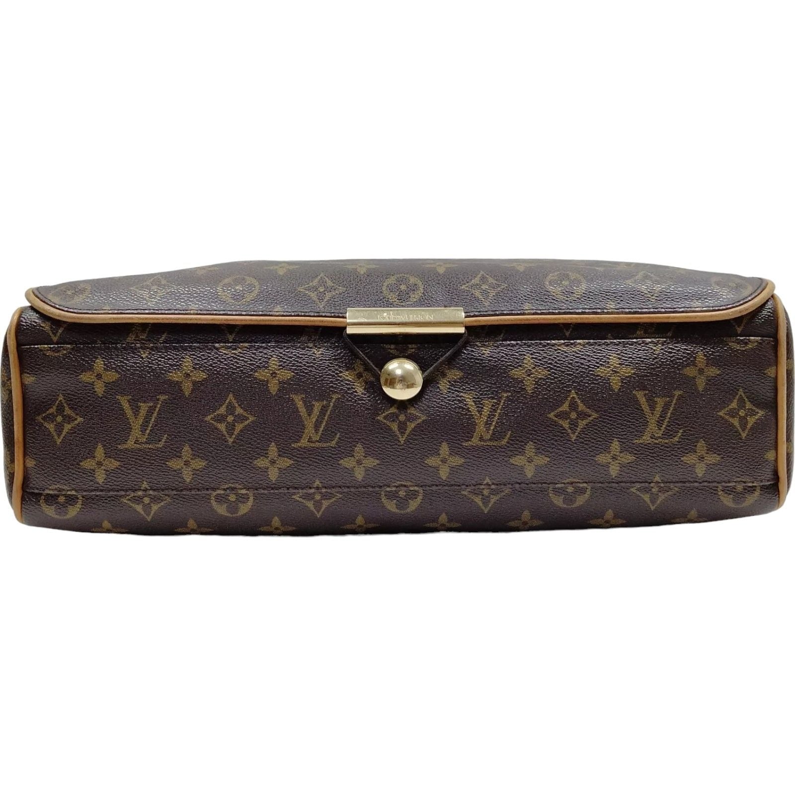 161427AO (S6) Louis Vuitton Crossbody Bag Abbess Brown Monogram