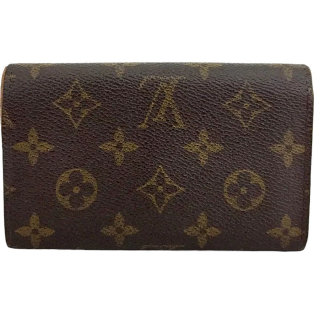 796161AR (C1) Louis Vuitton Wallet Porte Monnaie Billets Tresor Brown Monogram