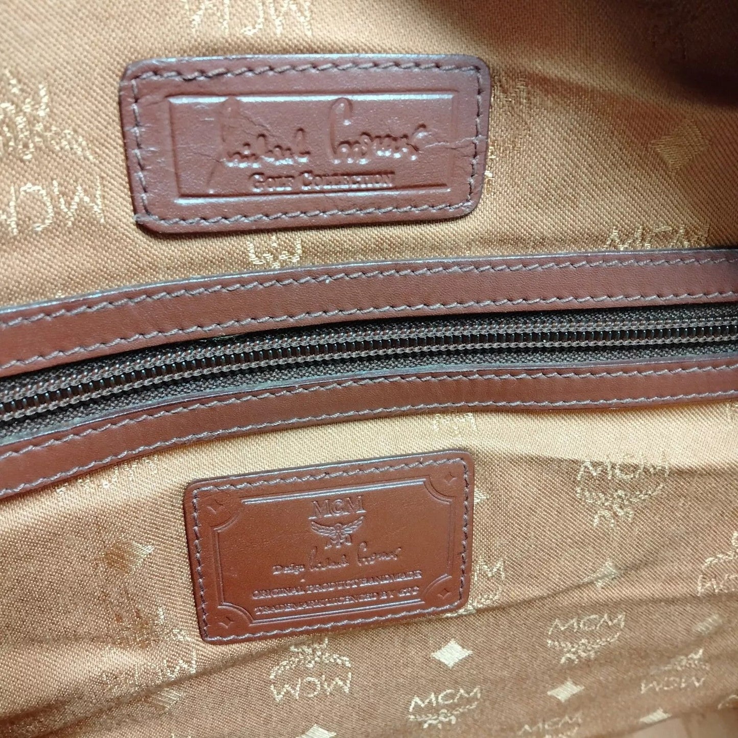 833320BA (X4) MCM Travel Bag Brown PVC