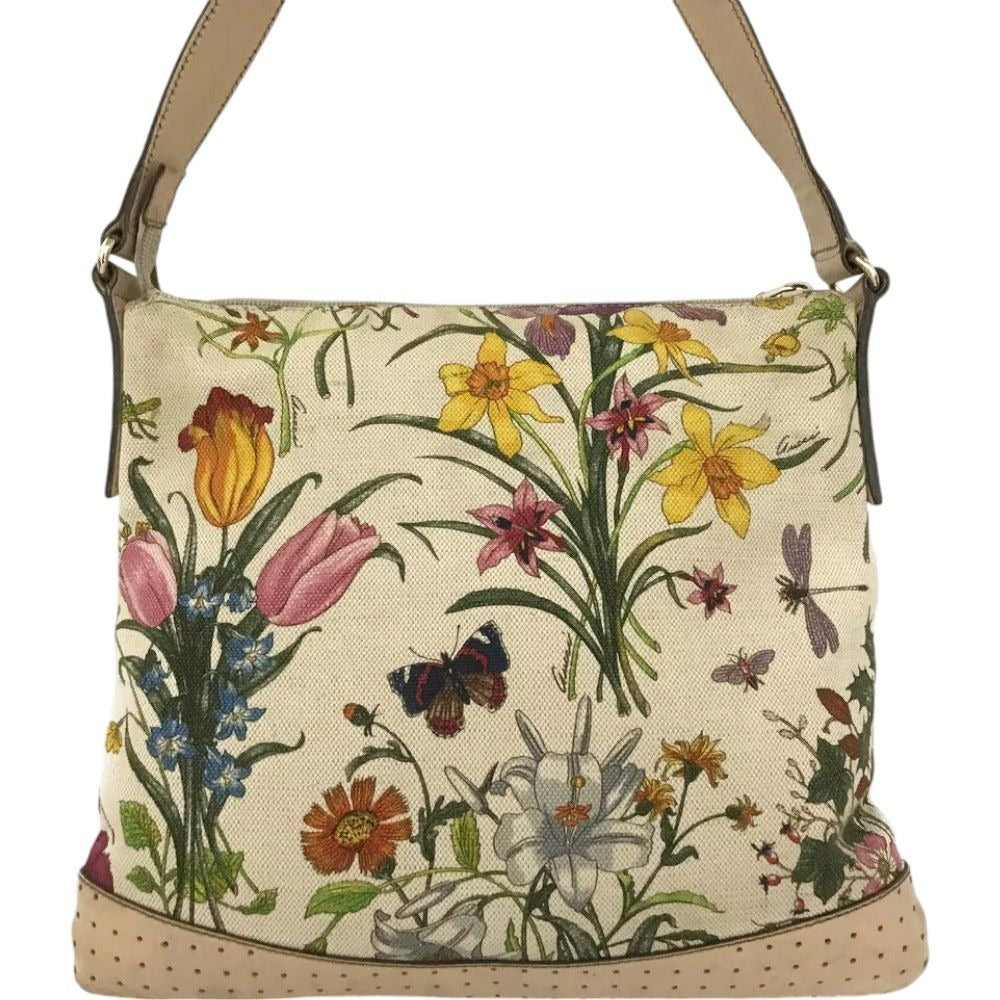 036269AW (X3) Gucci Shoulder Bag Flora Multicolor Canvas