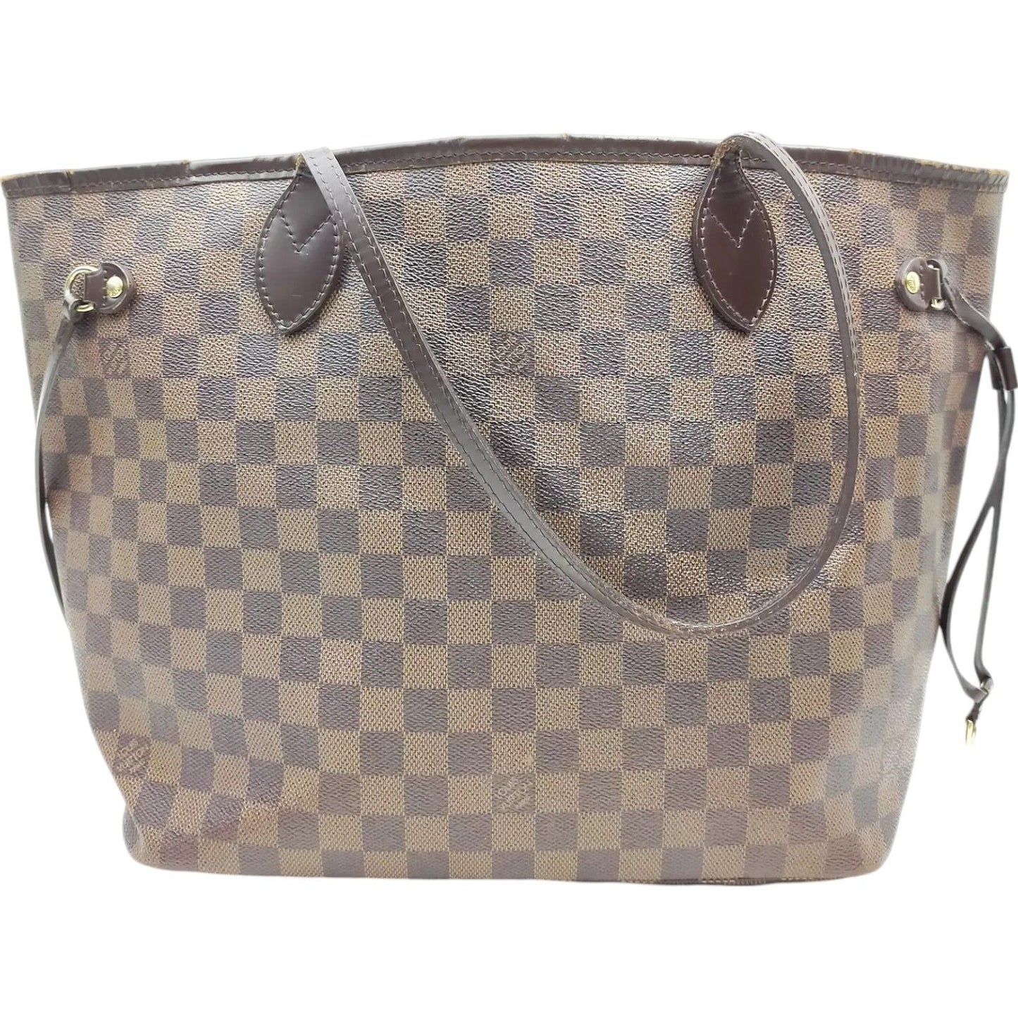 631585AT (S6) Louis Vuitton Shoulder Bag Neverfull MM Brown Monogram