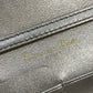 387534AN (S6) Christian Dior Crossbody Bag Silver Leather