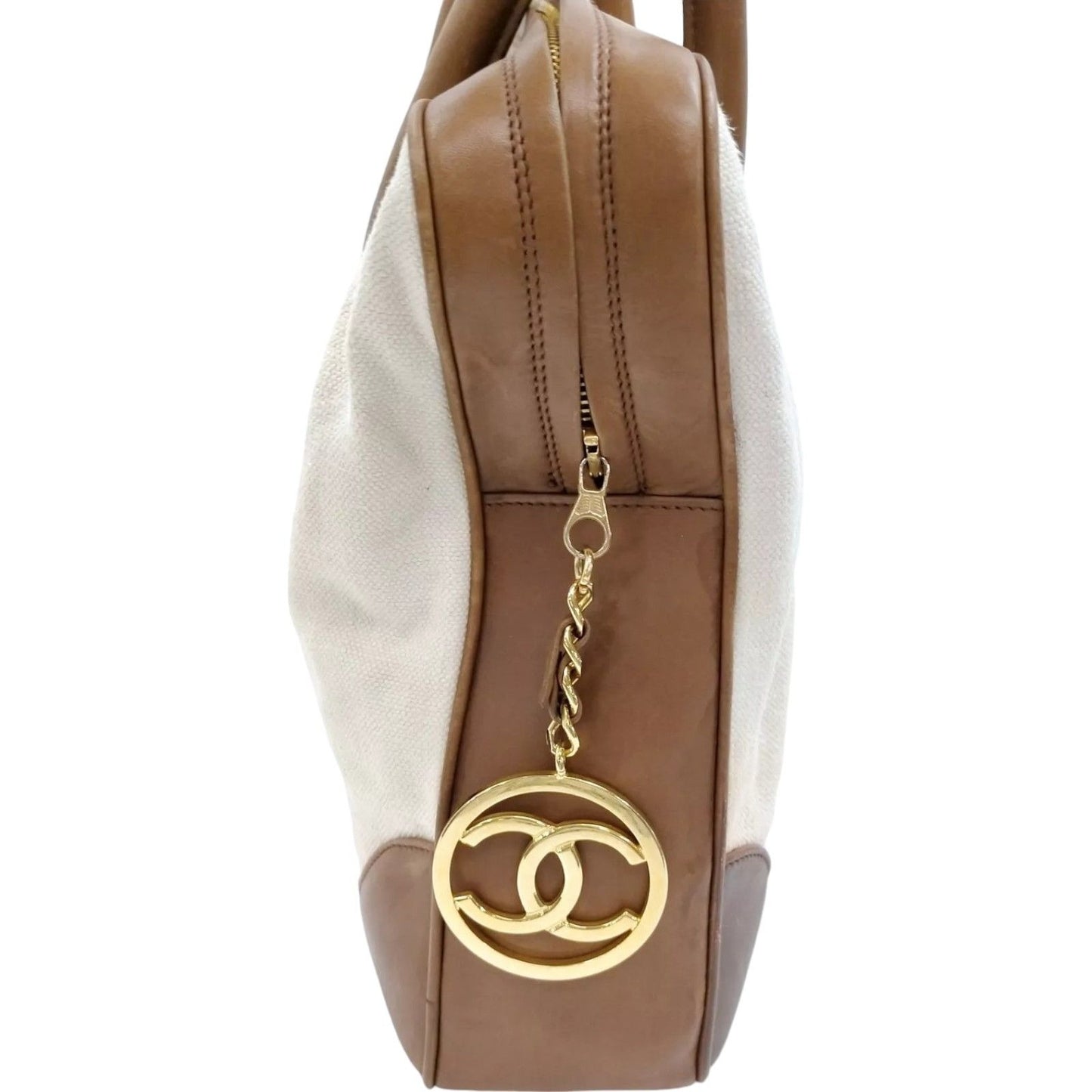 081505AL (S6) Chanel Business Bag White Canvas