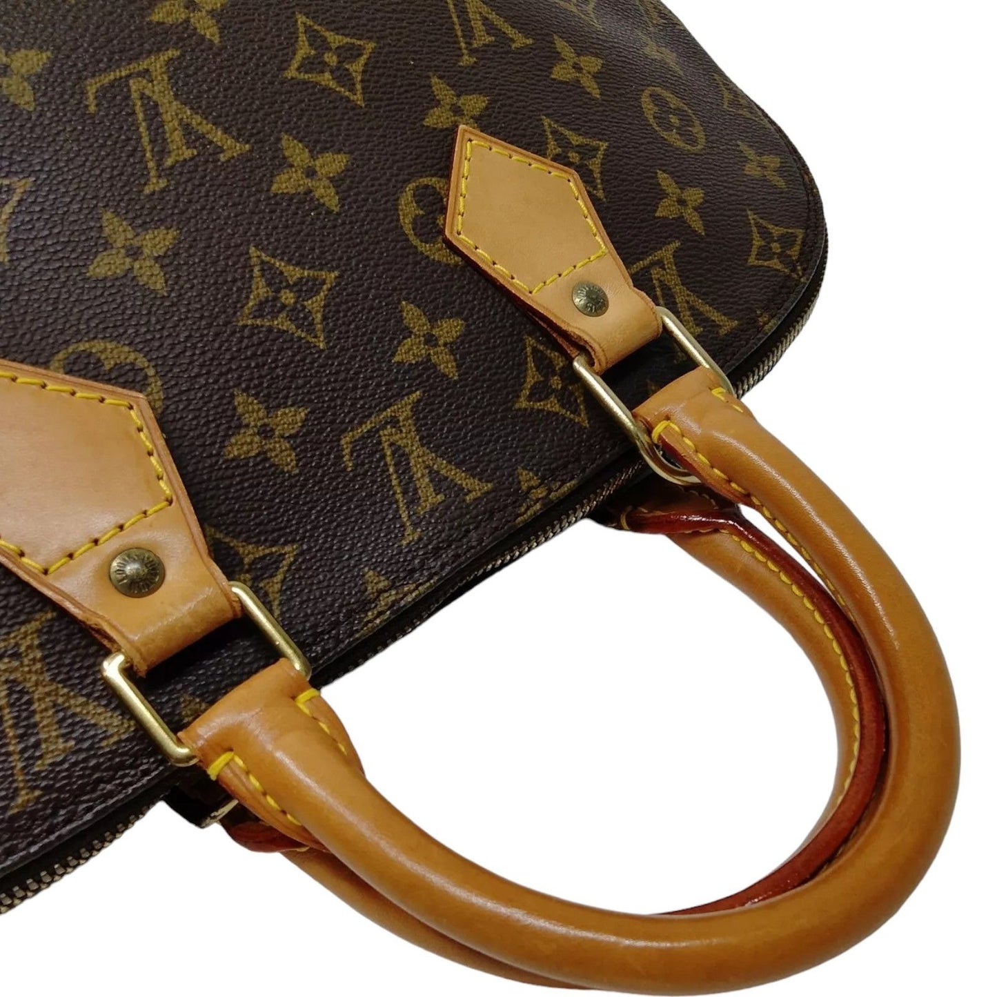 806420AL (S6) Louis Vuitton Satchel Bag Alma Brown Monogram