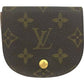 591125AP (G1) Louis Vuitton Wallet Coin Case Porte Monnaie Gousset Brown Monogram