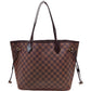 510524AL (S6) Louis Vuitton Tote Bag Neverfull MM Brown Damier