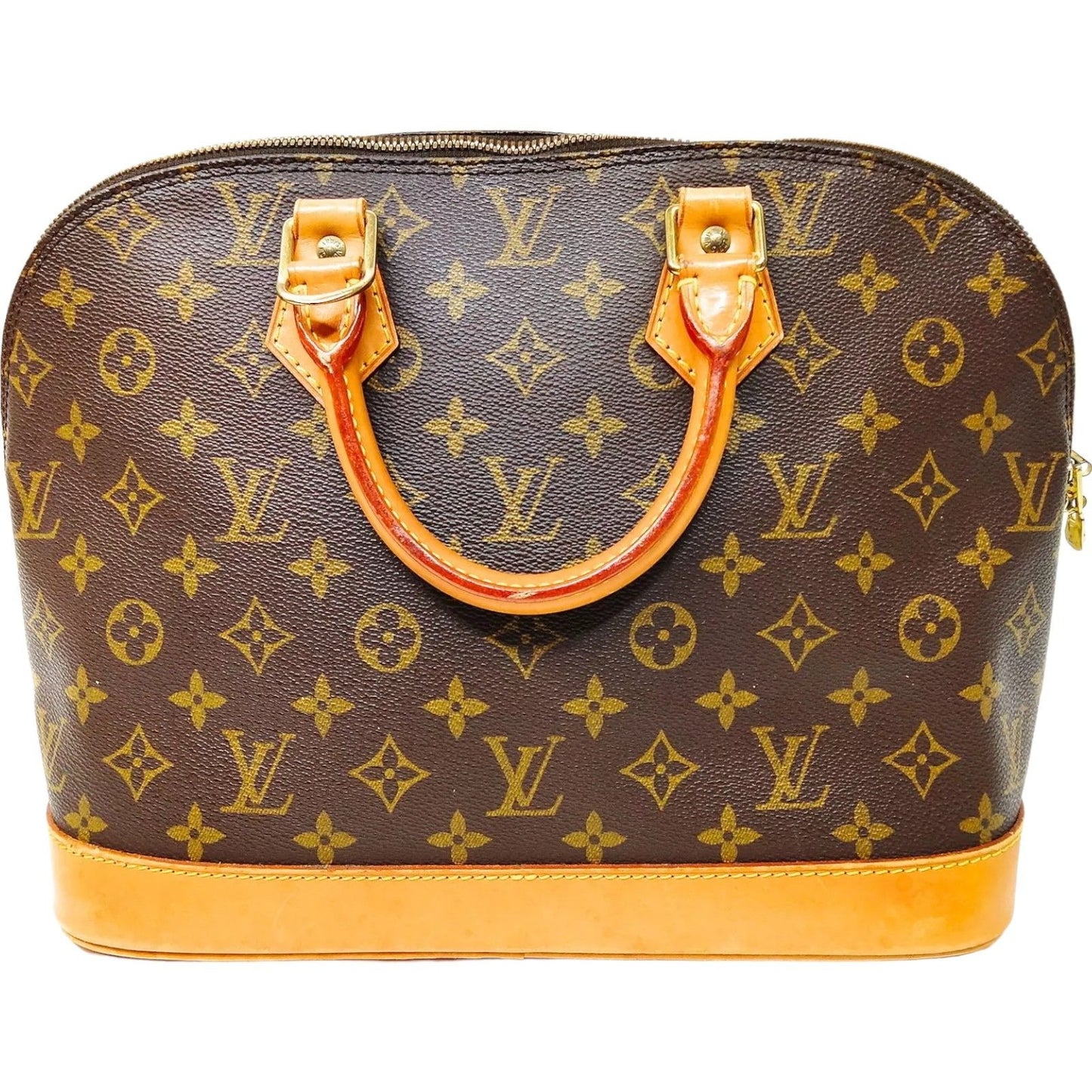 806420AL (S6) Louis Vuitton Satchel Bag Alma Brown Monogram