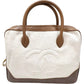 081505AL (S6) Chanel Business Bag White Canvas